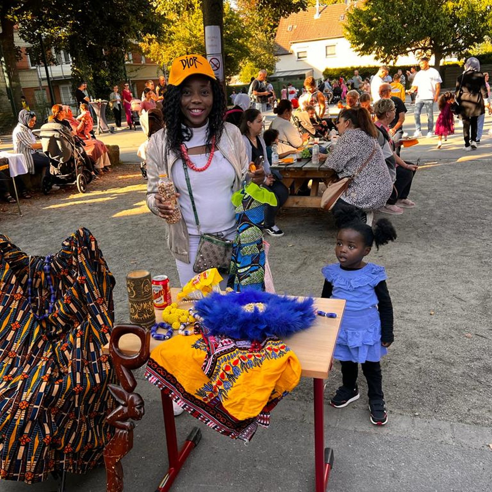 Afrikanische Stoffe Stand