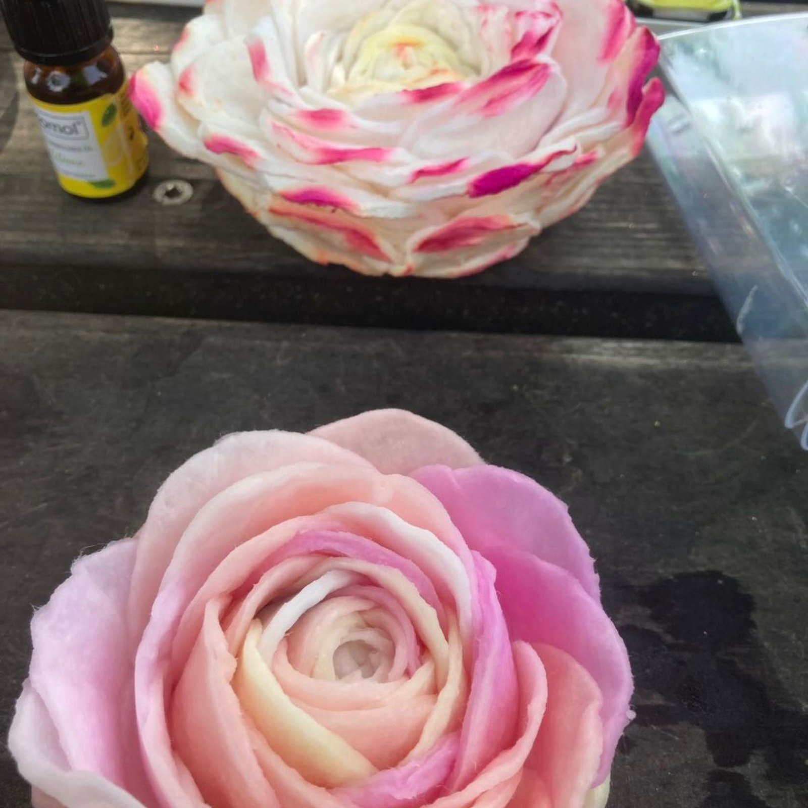Selbstgemachte Wachsblumen
